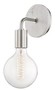 Casa Padrino Luxus Wandleuchte Silber / Wei� 12,7 x 16,5 x H. 33 cm - Hotel & Restaurant Wandlampe 