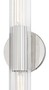 Casa Padrino Luxus Wandleuchte Silber 12,1 x 8,9 x H. 43,8 cm - Wohnzimmer Wandlampe