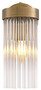 Casa Padrino Luxus Wandleuchte Antik Messingfarben 12 x 17 x H. 30 cm - Elegante Wandlampe im Retro Stil - Luxus Kollektion
