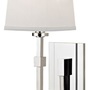 Casa Padrino Luxus Wandleuchte Silber / Wei� 13,3 x 19,1 x H. 38,7 cm - Wandlampe mit Lampenschirm