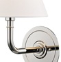 Casa Padrino Luxus Wandleuchte Silber / Wei� 20,3 x 24,1 x H. 28,6 cm - Hotel & Restaurant Wandlampe
