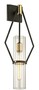 Casa Padrino Luxus Wandleuchte Bronze / Messing 24,1 x 14,6 x H. 64,8 cm - Designer Wohnzimmer Wandlampe