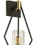 Casa Padrino Luxus Wandleuchte Bronze / Messing 24,1 x 14,6 x H. 64,8 cm - Designer Wohnzimmer Wandlampe
