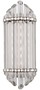 Casa Padrino Luxus Art Deco LED Wandleuchte Silber 16,5 x 10,8 x H. 41,9 cm - Luxus Qualit�t