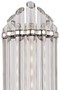Casa Padrino Luxus Art Deco LED Wandleuchte Silber 16,5 x 10,8 x H. 41,9 cm - Luxus Qualit�t