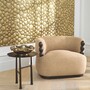 Casa Padrino Luxus Wandrelief Vintage Messing 120 cm - Quadratisches Wandbild mit 3D Effekt - Luxus Wanddeko