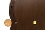 Casa Padrino Luxus Wandspiegel Braun / Gold 48 x 3 x H. 60 cm - Wandspiegel Touma S mit Rahmen aus Mindi-Holz und Messing - Luxus Deko Accessoires