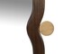 Casa Padrino Luxus Wandspiegel Braun / Gold 73,5 x 3 x H. 105 cm - Gro�er Wandspiegel Touma XL mit Rahmen aus Mindi-Holz und Messing - Luxus Deko Accessoires