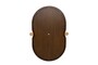 Casa Padrino Luxus Wandspiegel Braun / Gold 73,5 x 3 x H. 105 cm - Gro�er Wandspiegel Touma XL mit Rahmen aus Mindi-Holz und Messing - Luxus Deko Accessoires