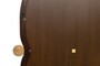 Casa Padrino Luxus Wandspiegel Braun / Gold 73,5 x 3 x H. 105 cm - Gro�er Wandspiegel Touma XL mit Rahmen aus Mindi-Holz und Messing - Luxus Deko Accessoires