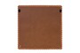 Casa Padrino Luxus Wandspiegel Braun 56,5 x 4 x H. 56,5 cm - Quadratischer Wandspiegel Kiko mit Rahmen aus Mindi-Holz im Amber Finish - Luxus Deko Accessoires