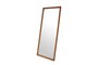 Casa Padrino Luxus Wandspiegel Braun 80 x 4 x H. 180 cm - Gro�er Wandspiegel Kiko XL mit Rahmen aus Mindi-Holz im Amber Finish - Luxus Deko Accessoires