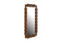 Casa Padrino Luxus Wandspiegel Braun 80 x 4 x H. 180 cm - Gro�er Wandspiegel in ganzer K�rperh�he mit schlankem Rahmen aus Mahagoniholz - Luxus Deko Accessoires