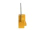 Casa Padrino Luxus Wandspiegel Gelb 35,5 x 12,5 x H. 38,5 cm - Kleiner Tisch- und Wandspiegel mit Steingut Rahmen im Poppy Yellow Finish - Luxus Deko Accessoires