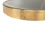 Casa Padrino Luxus Wandspiegel Gold  75 cm - Gro�er runder Wandspiegel Dott mit geb�rstetem goldfarbenem Edelstahlrahmen - Luxus Deko Accessoires