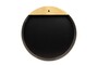 Casa Padrino Luxus Wandspiegel Gold  75 cm - Gro�er runder Wandspiegel Dott mit geb�rstetem goldfarbenem Edelstahlrahmen - Luxus Deko Accessoires