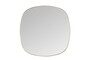 Casa Padrino Luxus Wandspiegel Gold 50 x 3 x H. 50 cm - Spiegel Dobbles S mit Rahmen aus geb�rstetem massivem Messing - Luxus Deko Accessoires