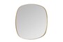 Casa Padrino Luxus Wandspiegel Gold 50 x 3 x H. 50 cm - Spiegel Dobbles S mit Rahmen aus geb�rstetem massivem Messing - Luxus Deko Accessoires