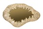 Casa Padrino Luxus Wandspiegel Gold 50 x 5 x H. 80 cm - Wandspiegel mit Rahmen aus Naturquarz und goldfarbenem Spiegelglas - Luxus Deko Accessoires