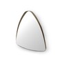Casa Padrino Luxus Wandspiegel Messing / Grau 90 x 90 x H. 8 cm - Wandspiegel mit Spiegelglas - Moderne Wohnzimmer M�bel - Luxus Qualit�t 