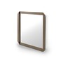 Casa Padrino Luxus Wandspiegel Messing 100 x 100 x H. 6.8 cm - Wandspiegel mit Spiegelglas - Moderne Wohnzimmer M�bel - Luxus Qualit�t 