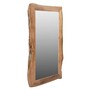 Casa Padrino Luxus Wandspiegel Naturbraun 140 x 4 x H. 80 cm - Baumkanten Spiegel