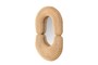 Casa Padrino Luxus Wandspiegel Naturfarben 75 x 17 x H. 120 cm - Wandspiegel mit tiefem Rahmen aus geflochtenem Rattan - Luxus Deko Accessoires
