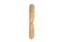 Casa Padrino Luxus Wandspiegel Naturfarben 75 x 17 x H. 120 cm - Wandspiegel mit tiefem Rahmen aus geflochtenem Rattan - Luxus Deko Accessoires