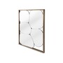 Casa Padrino Luxus Wandspiegel Schwarz / Bronze 100 x 120 x H. 5 cm - Wandspiegel mit Edelstahl - Moderne Wohnzimmer M�bel - Luxus Qualit�t 