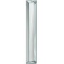 Casa Padrino Luxus Wandspiegel Silber 15 x 5 x H. 190 cm - Schmale Spiegelleiste mit Facettenschliff 