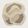 Casa Padrino Luxus Wandteppich Beige / Taupe 150 cm - Wanddeko Accessoires
