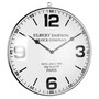 Casa Padrino Luxus Wanduhr Silber / Wei�  51 cm - Runde Wanduhr mit gro�en Ziffern 