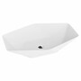 Casa Padrino Luxus Waschbecken Schale Hochglanz Wei� 56,5 cm - Badezimmer Accessoires