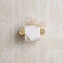 Casa Padrino Luxus Jugendstil Toilettenpapierhalter Messing 19 cm - Badezimmer Accessoires
