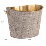 Casa Padrino Luxus Champagnerk�hler Beige / Messing 37 cm - Luxus Weink�hler - Gastronomie Accessoires - Hotel Accessoires - Luxus Accessoires