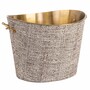 Casa Padrino Luxus Champagnerk�hler Beige / Messing 37 cm - Luxus Weink�hler - Gastronomie Accessoires - Hotel Accessoires - Luxus Accessoires