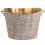 Casa Padrino Luxus Champagnerk�hler Beige / Messing 37 cm - Luxus Weink�hler - Gastronomie Accessoires - Hotel Accessoires - Luxus Accessoires
