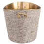 Casa Padrino Luxus Champagnerk�hler Beige / Messing 37 cm - Luxus Weink�hler - Gastronomie Accessoires - Hotel Accessoires - Luxus Accessoires