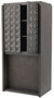 Casa Padrino Luxus Weinschrank Mokkafarben / Bronze 81,5 x 56 x H. 171 cm - Massivholz Barschrank mit 2 T�ren und 3D Effekt in den Fronten - Barm�bel - Luxus Qualit�t