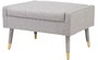Casa Padrino Luxus Fu�hocker Grau / Gold 76 x 62 x H. 46 cm - Wohnzimmer Hocker im Neoklassichen Stil - Designer Wohnzimmerm�bel
