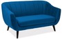 Casa Padrino Luxus Samt Sofa 153 x 85 x H. 83 cm - Verschiedene Farben - Wohnzimmer Sofa - Couch mit edlem Samtsoff - Wohnzimmerm�bel