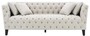 Casa Padrino Luxus Chesterfield Wohnzimmer Sofa mit 4 Kissen Sandfarben / Schwarz 217 x 92 x H. 78 cm - Luxus M�bel