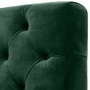 Casa Padrino Luxus Wohnzimmer Sofa Gr�n / Schwarz / Messingfarben 230 x 85 x H. 79 cm - Chesterfield Samtsofa