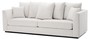 Casa Padrino Wohnzimmer Sofa mit 7 Kissen Wei� / Schwarz 255 x 100 x H. 90 cm - Luxus Couch - Wohnzimmer M�bel