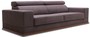 Casa Padrino Luxus Samt Sofa mit klappbaren Kopf & Nackenst�tzen Lila / Braun 240 x 110 x H. 67 cm - Modernes Schlafsofa - Wohnzimmerm�bel