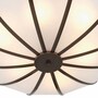 Casa Padrino Luxus Kronleuchter Bronze / Wei� 80 cm - Luxus M�bel - Luxus Interior