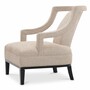 Casa Padrino Luxus Wohnzimmer & Hotel Sessel Beige / Schwarz 67 cm - Luxus M�bel