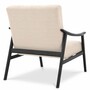 Casa Padrino Luxus Wohnzimmer & Hotel Sessel Beige / Schwarz 75,5 cm - Luxus M�bel
