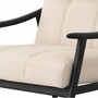 Casa Padrino Luxus Wohnzimmer & Hotel Sessel Beige / Schwarz 75,5 cm - Luxus M�bel