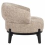 Casa Padrino Luxus Wohnzimmer & Hotel Sessel Beige / Schwarz 88 cm - Luxus M�bel